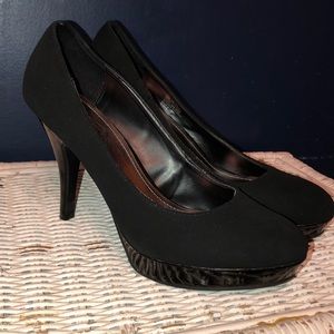 Kenneth Cole Suede & Patent Leather High Heels